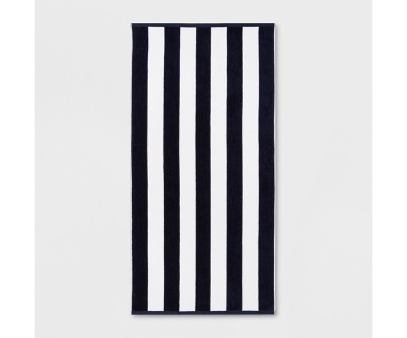XL Reversible Cabana Stripe Beach Towel - Sun Squad&#153;