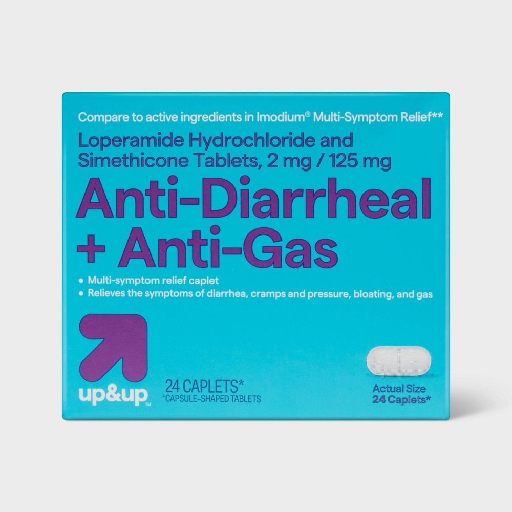 Loperamide Multi Symptom Caplet - 24ct - up&up™