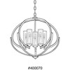 Progress Lighting Evoke 5-Light Chandelier, Steel, Polished Nickel, No Shade - 2 of 4