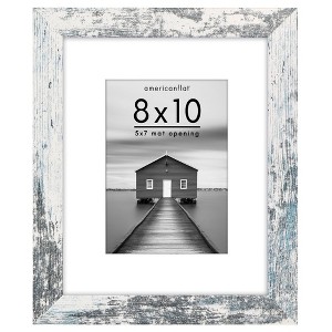 Americanflat Wide Molding Picture Frame with Mat - 1 of 4