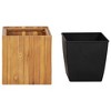 vidaXL Garden Raised Bed Pot 17.1"x17.1"x17.3" Solid Acacia Wood - 3 of 4