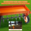 Tow Behind Aerator, 40 Inch Plug Aerator with Universal Hitch, Durable Lawn Aerator Soil Penetrator Tractor with Transport Wheels - 3 of 4