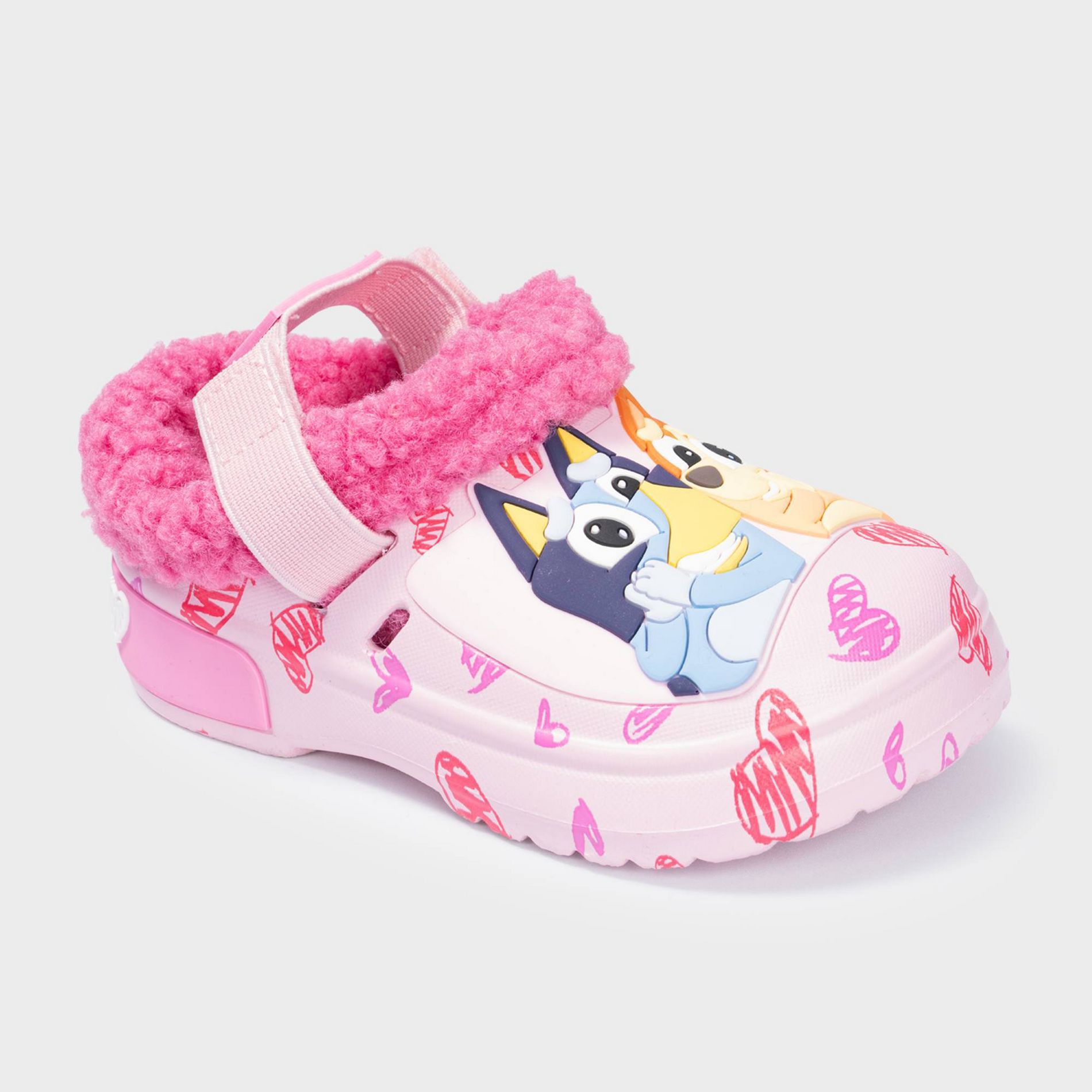 Toddler Girls' Bluey Lined Clogs - Pink