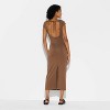 Women's Backless Cap Sleeve Midi Bodycon Dress - Wild Fable™ - 3 of 3