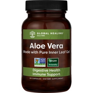 Global Healing Aloe Vera with Organic High-Potency Aloe (60 Capsules) - 1 of 4