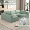 KWPZQEB 104.32" Modular Sectional Sofa, 5-Seat Comfy Cloud Couch with Deep Seat & Back Cushion, Convertible U-Shape Couch for Living Room - 3 of 4