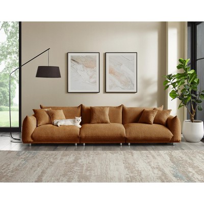 MINIMORE Modern Style 124.5"W Modular Chris 4Seater Sofa