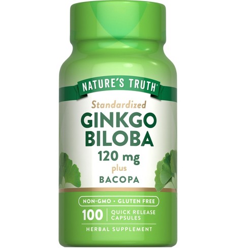 Photo inspiration: Visual Reference: Nature S Truth Ginkgo Biloba 120Mg With Bacopa Monnieri
