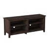 GlasFlength TV Stands and Consoles TV Console Table TV Center TV Stand with Storage Shelves Elegant for Living Room, Black, 58"*16"*24" - 3 of 4