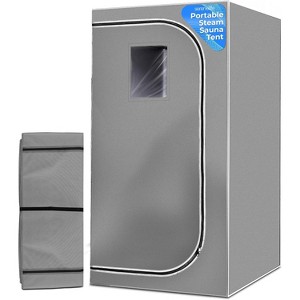 SereneLife Portable Steam Home Sauna Tent Replacement - Waterproof and Insulated Tent for SLISAU35GRY Model (Gray) - 1 of 4