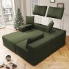 SYFERLORY 108" Cloud Sectional Couch with L-Shape Chaise,4 Seat Modern Modular Sofa with Deep Seat, No Assembly Required (Green) - 3 of 4