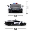 CMJ RC Cars: Lamborghini Aventador Police - 1:24 Scale, 2.4GHz, LED Headlights - 2 of 4