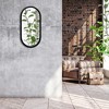 Americanflat - 12x24 Back Large Oval Mirror Pill Shaped Aluminum Frame for Living Room Bedroom Bathroom - 3 of 4