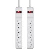 Belkin® 6-Outlet Surge Protectors, 2 pk in White - 3 of 4