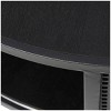 Olivia & May Metal Open Grid Frame 1 Shelf Coffee Table with Gold Legs Black: Modern Drum Style, No Assembly Required - 3 of 4
