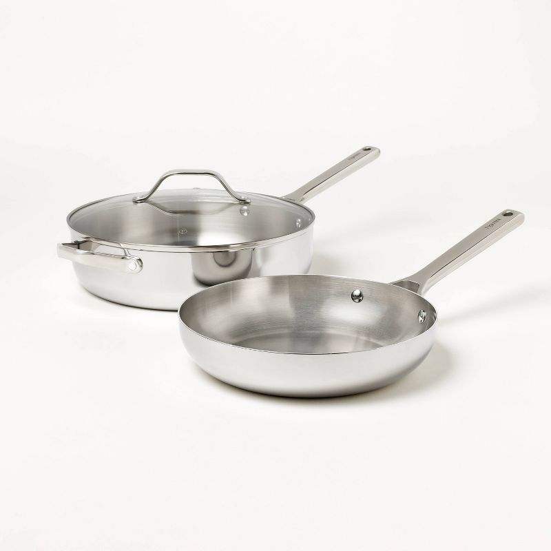 7pc Stainless Steel Cookware Set Silver - Figmint&#8482;, 4 of 9