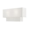 Livex Lighting Claremont 2 - Light Wall Light in  Brushed Nickel - 3 of 4