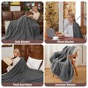 Heated Blanket, Cozy Soft Flannel Electric Blanket, Fast Heating with Multiple Heating Levels & Auto Off, Machine Washable, Warm Gift for Winter - 3 of 4