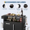 Clearance, Grill Table, Outdoor Grill Cart with Storage Cabinet, Kitchen Island Multifunction Food Prep Table with Stainless Steel Surface - 3 of 4