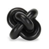 Cheung's Minyoro Black Resin Chain Knot Sculpture - 4 of 4