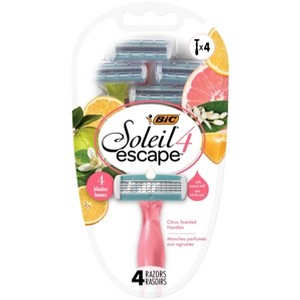 BIC Soleil Escape Citrust 4-Blade Women's Disposable Razor - 4ct - 1 of 4