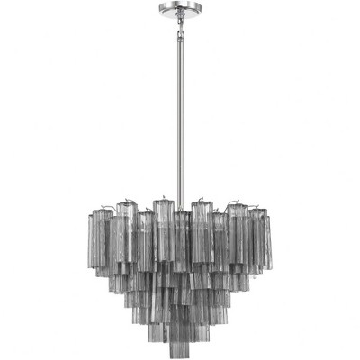 Crystorama Lighting Addis 12 - Light Chandelier in  Polished Chrome