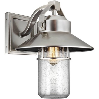 Generation Lighting Boynton 15 1/2" Brushed Steel Outdoor Wall Light
