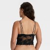 Women's Satin and Lace Removable Pad Longline Bralette - Auden™ - 2 of 4