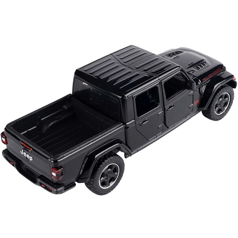 2021 Jeep Gladiator Rubicon (Closed Top) Pickup Truck Black 1/24-1/27 Diecast Model Car by Motormax, 2 of 4