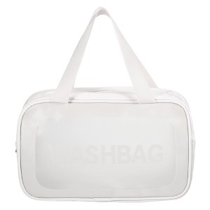 Unique Bargains Portable Double-Hand Carry Makeup Bag 1 Pc - 1 of 4
