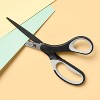 8" Home and Office Scissors - up&up™: Stainless Steel, Black, Adult School Scissors, Non-Powered Desk Tool - 2 of 4