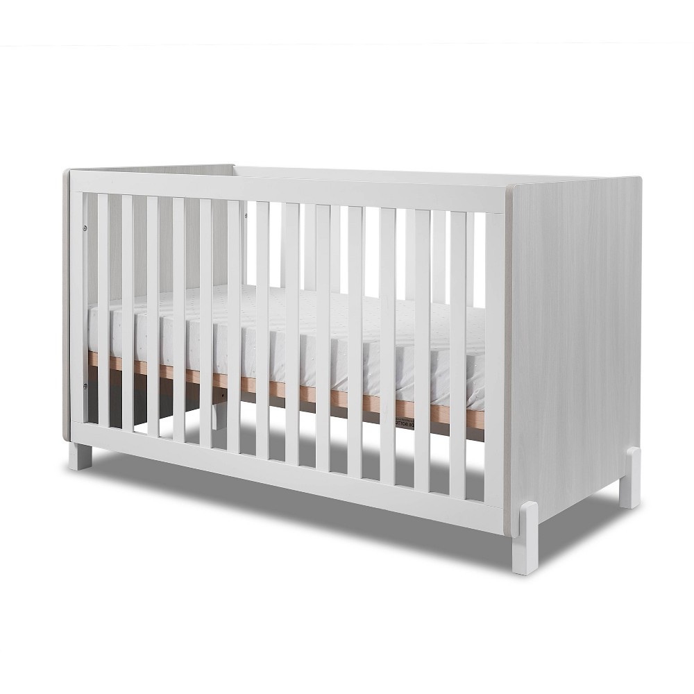 Photos - Cot Sorelle Pannello 3-in-1 Convertible Crib - Grigio and White