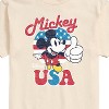 Men's - Disney - Mickey Mouse USA Flag Thumbs Up Short Sleeve Graphic T-Shirt - 2 of 4