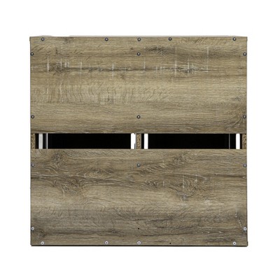 Oak Finish Tilt-Out Laundry Sorter Cabinet
