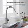 Single-Handle Kitchen Faucet with 3-Mode Pull-Down Sprayer, Versatile Tap Head for 1 or 3 Hole Installation, 360� Swivel - image 3 of 4