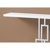 Laminate Console Table with Chrome Metal Base, Modern Narrow Accent Table for Entryway, Living Room, or Office - 3 of 4