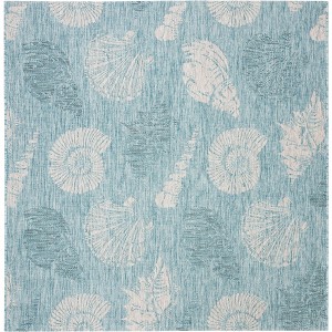 Courtyard CY8547 UV & Stain Resistant Non-Shedding Power Loomed Indoor/Outdoor Rugs - Safavieh - 1 of 4