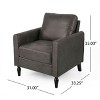 31"W Accent Chair Club Chair with Cushion-Merax - image 3 of 4