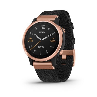 black and rose gold garmin