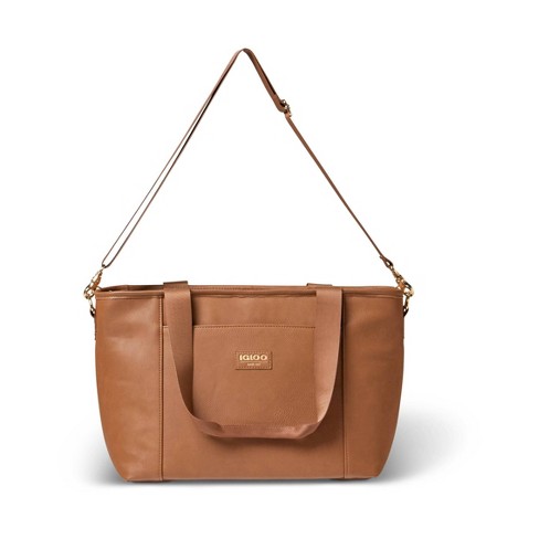 Igloo Luxe Tote Cooler Bag Cognac Target