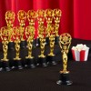 Juvale Pack of 12 Mini Award Trophies - Plastic Movie Film Buff Trophy - Trophies for Kids - Great for Teachers, Gold, Black - 2 of 4