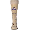 Memoi Men's Live Laugh Bark Rayon from Bamboo Crew Socks Hemp Heather 10-13 - 2 of 3
