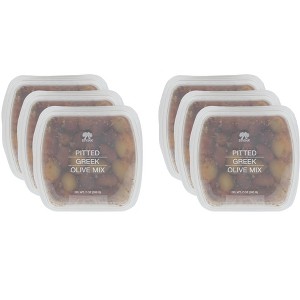 Divina Pitted Greek Olive Mix - Case of 6 - 7 oz - 1 of 2