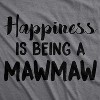 Womens Happiness Is Being A Mawmaw T Shirt Cute Famaily Grandparent Tee For Ladies - Crazy Dog Women's T Shirt - 2 of 4