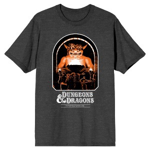 Dungeons & Dragons Wizards Gray Cover Art Men's Athletic Heather T-shirt - 1 of 1