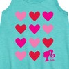 Girls' - Barbie - Heart Grid Graphic Sleeveless Aline Dress - 2 of 3