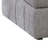 Royal Hampton 33 Inch Modular Ottoman, Three Layer Plush Cushioned Seat, Gray - 4 of 4