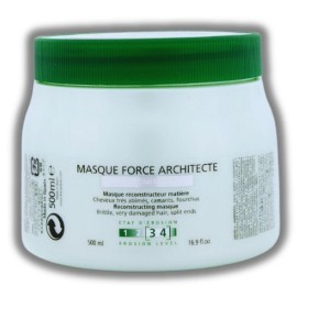 Kerastase Resistance Masque Force Architecte /Intense Repair Mask for Weak, Brittle Hair /Strengthens & Rebuilds (16.9 oz XXL) - 1 of 2