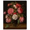 Art Remedy Jacob van Hulsdonck - Roses in a Glass Vase Vintage Classic Roses Wall Art Unframed - 2 of 4