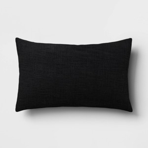 Lumbar Textured Cotton Pillow - Room Essentials™ - 1 of 4